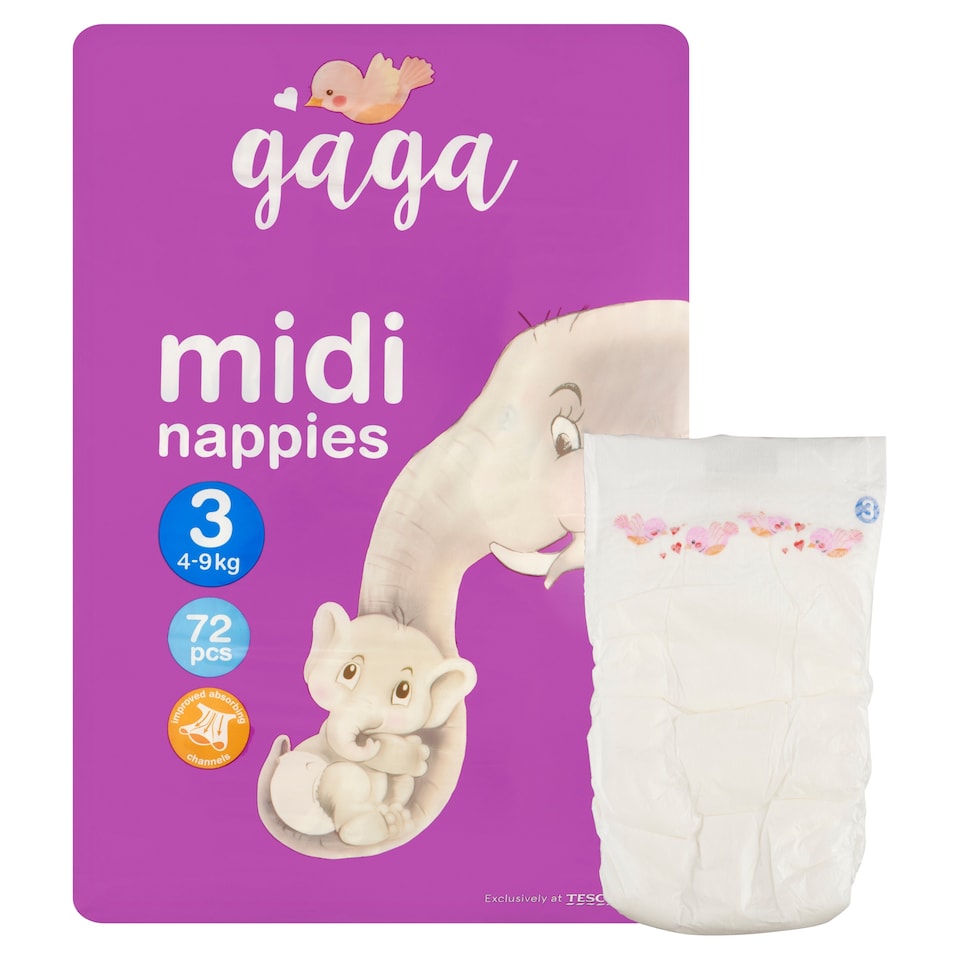 image 1 of Gaga Nappies Midi 3 4-9 kg 72 pcs