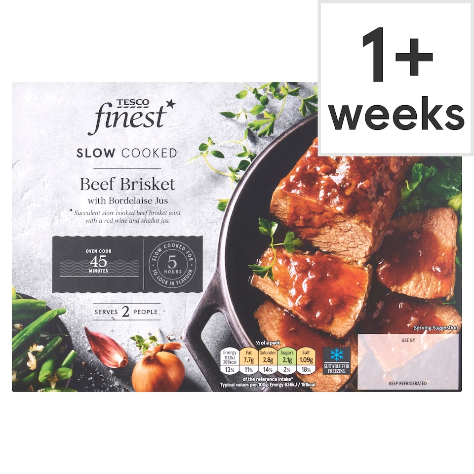 Tesco Finest Beef Brisket with Bordelaise Sauce 440g