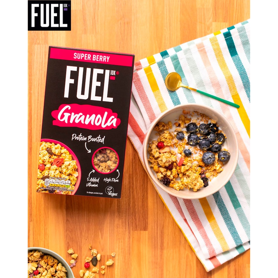 image 1 of FUEL10K Super Berry Protein Granola Breakfast Cereal 400g
