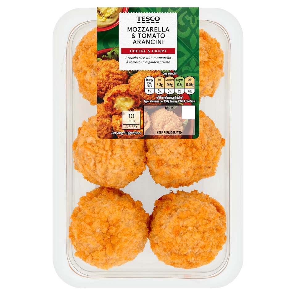 Tesco Mozzarella & Tomato Arancini 180g