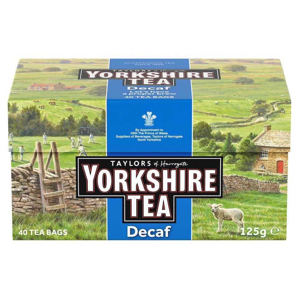 Yorkshire Tea Decaf 40 Tea Bags 125g