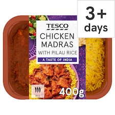 Tesco Chicken Madras with Pilau Rice 400g