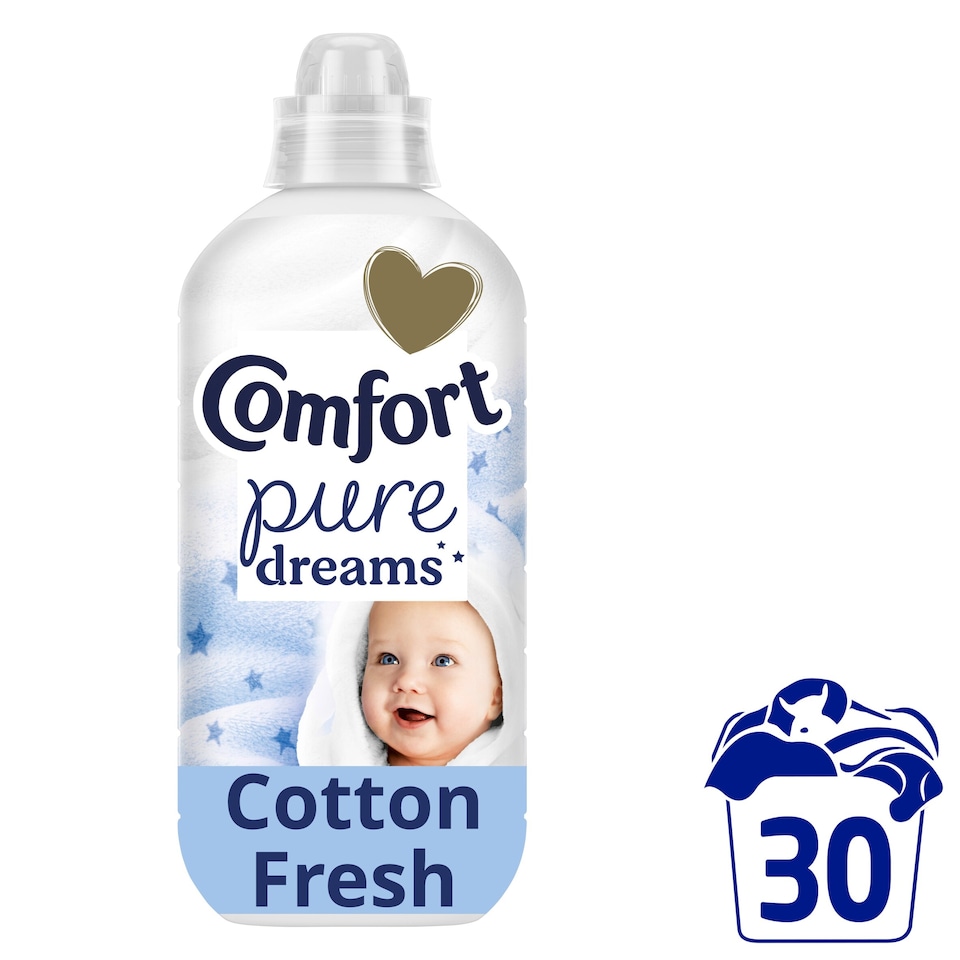 image 1 of Comfort Pure Dreams Cotton Fresh Fabric Conditioner 30 Washes 900ml