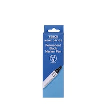 Tesco Chisel Tip Marker Black