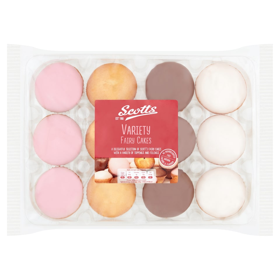 Scotts Variety Madiera Fairy Cakes 12 Pack