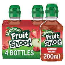Fruit Shoot Summerfruits No Added Sugar Juice Drink 4X200ml