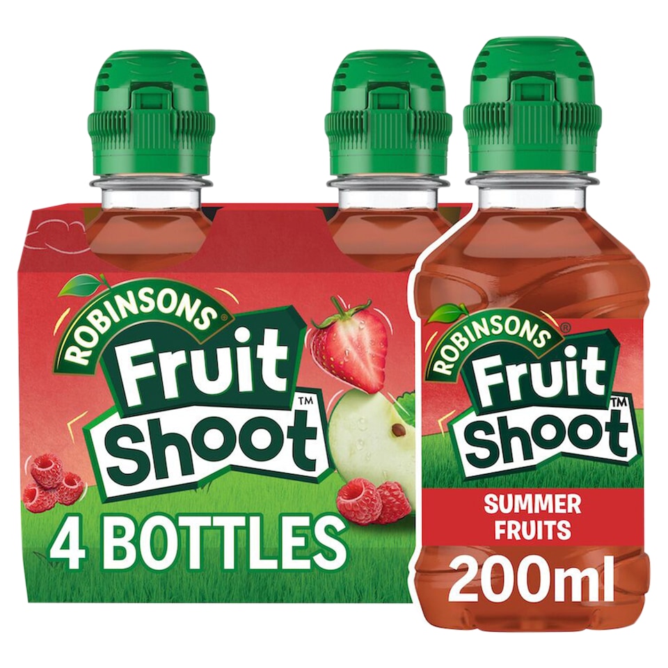 Robinsons Fruit Shoot Summer Fruits Kids Juice Drink 4 x 200ml