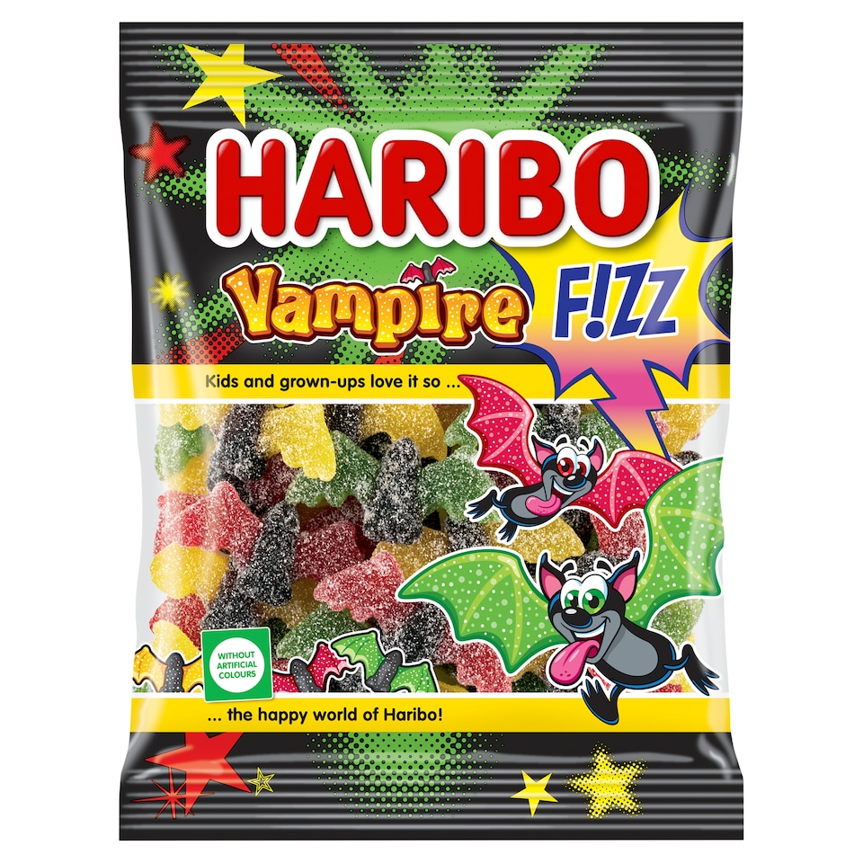 Haribo Vampire F!zz Fruit-Flavored Jelly with Licorice 175g