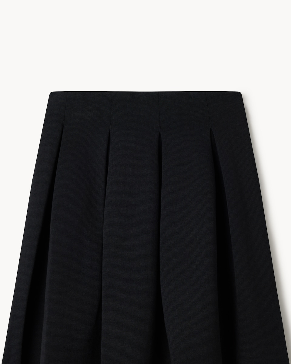 image 1 of F&F School Girls Pleated Skirt in Black