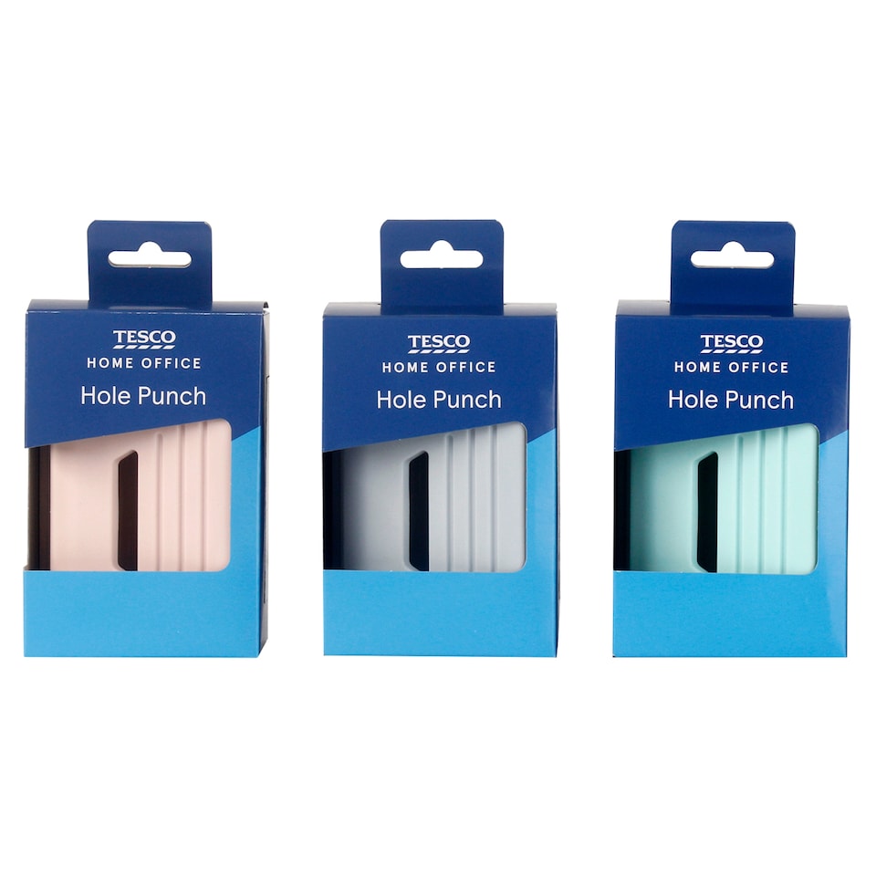 Tesco pastel hole punch