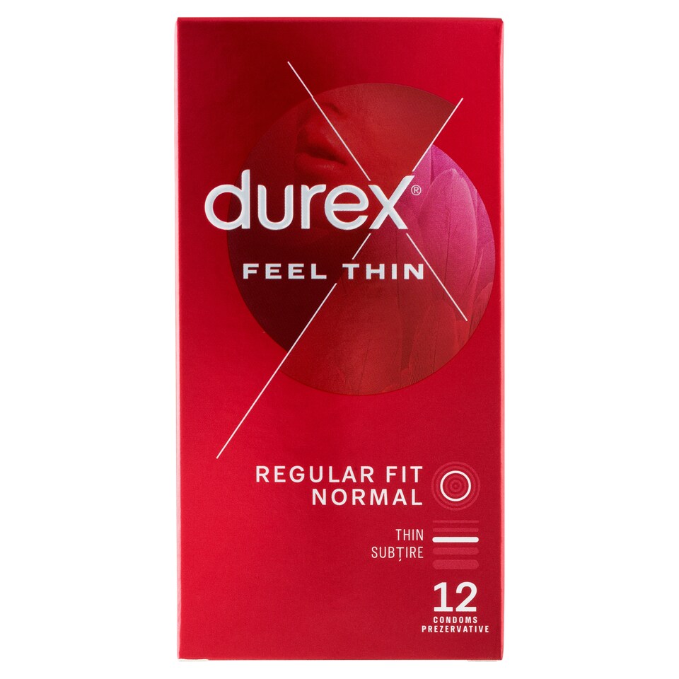 image 1 of Durex Feel Thin Condoms 12 pcs