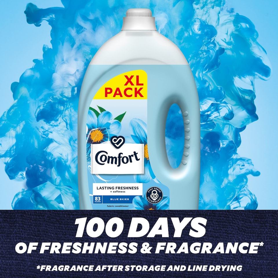 image 1 of Comfort Blue Skies Fabric Conditioner 83 Washes 2490Ml