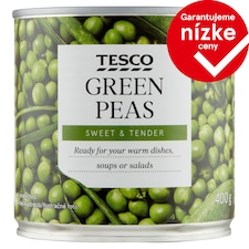 Tesco Hrášok v sladkoslanom náleve 400 g