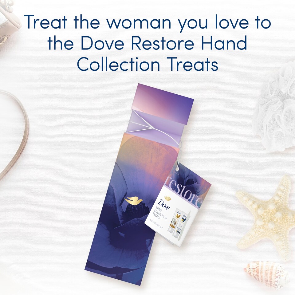 image 1 of Dove Restore Hand Collection Treats with Nail File
