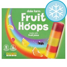 Dale Farm Fruit Hoops Ice Lollies 4X65ml