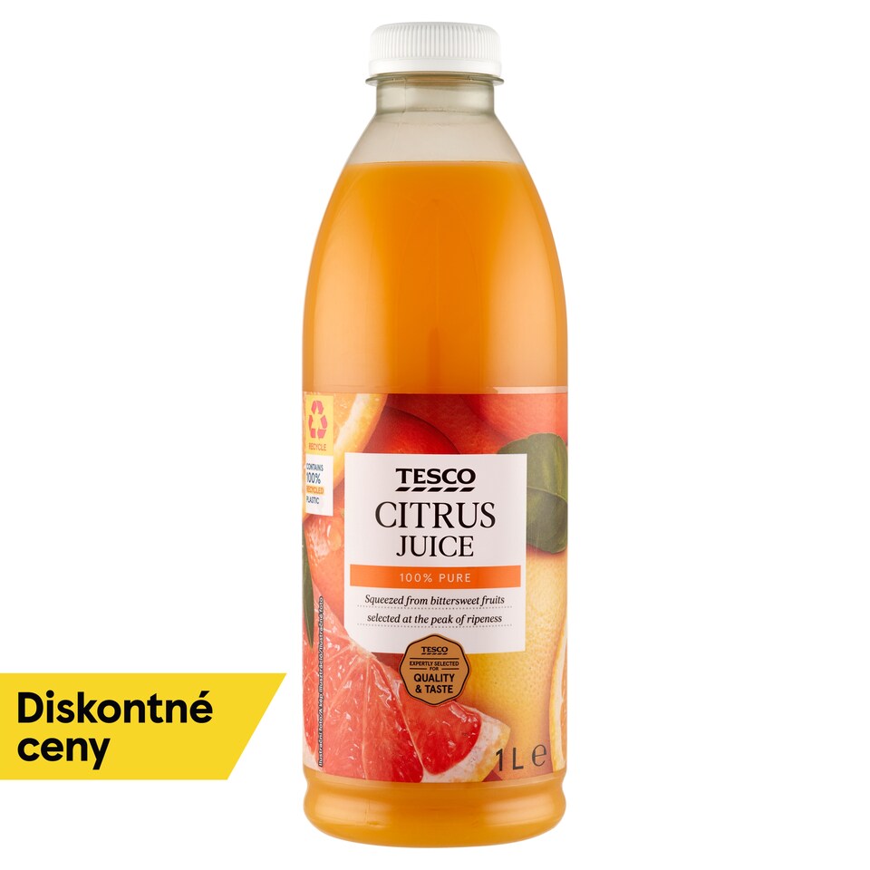 Tesco Zmes štiav z mandarínok, pomarančov a grapefruitov 1 l