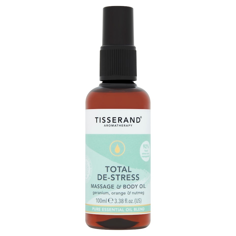 Tisserand Total Destress Massage And Body Oil 100Ml