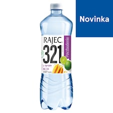 Rajec 321 povzbudenie s príchuťou manga a limetky jemne perlivý 0,75 l