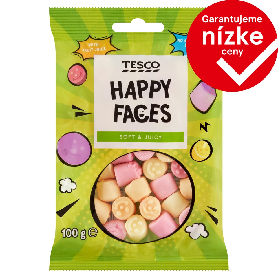 Tesco Želé cukríky s ovocnými príchuťami 100 g