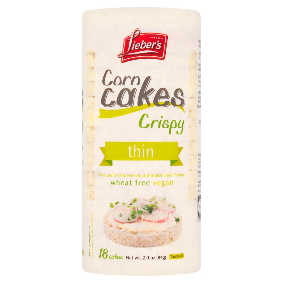 Liebers Corn Cakes Crispy Thin 18S 84G
