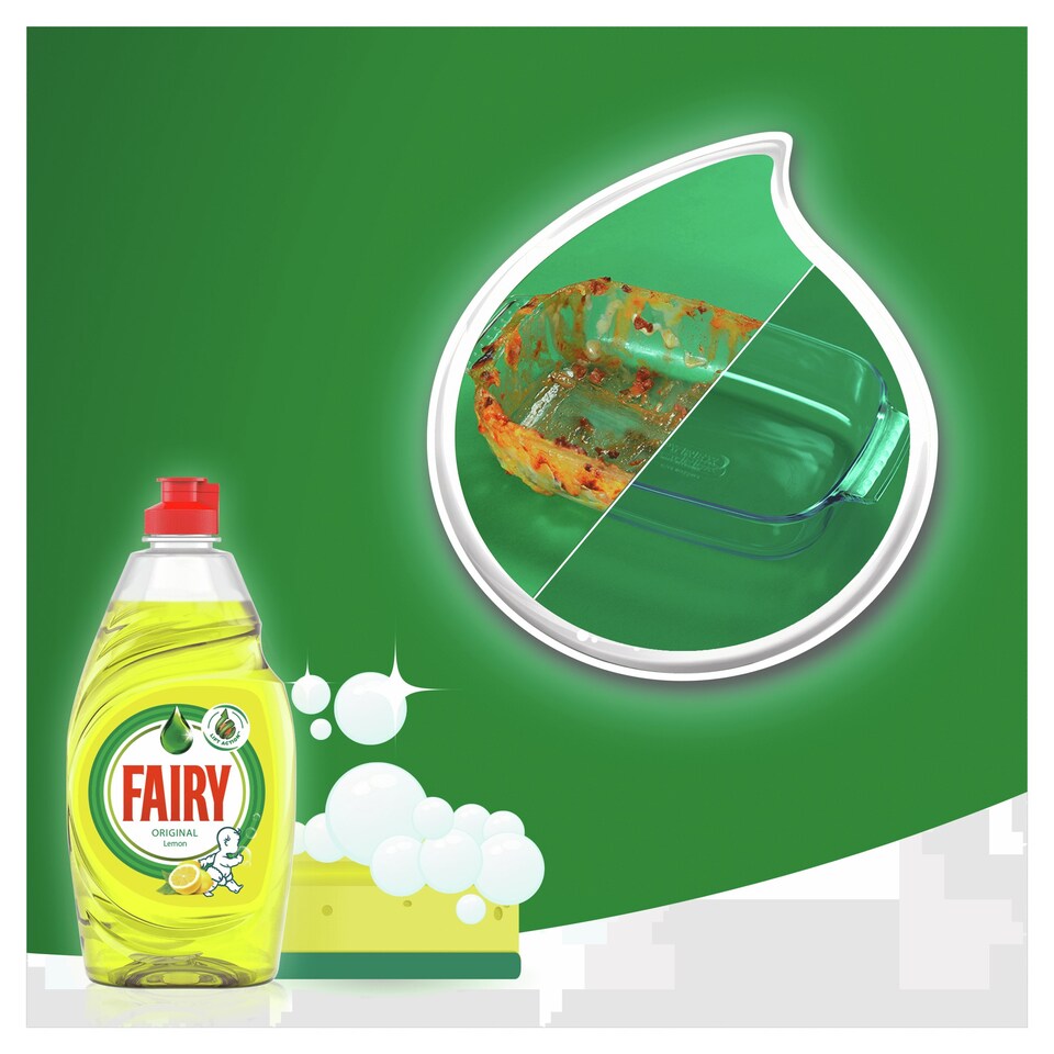 image 1 of Fairy Lemon Washing Up Liquid 500Ml
