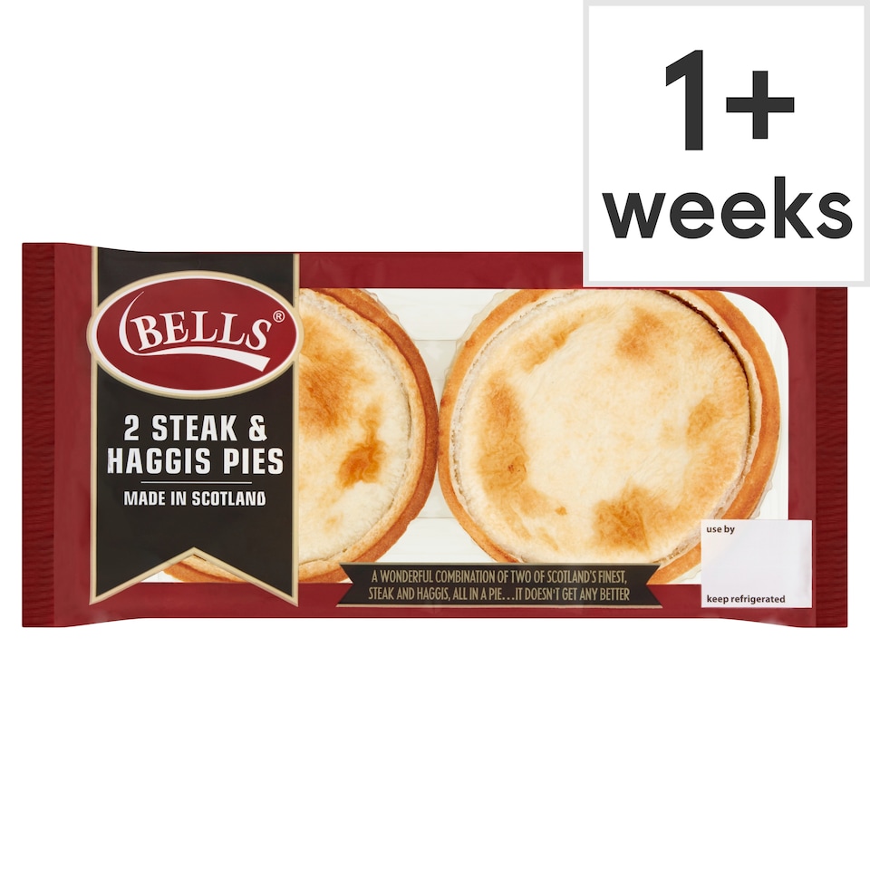Bells Steak & Haggis Pies 2Pack