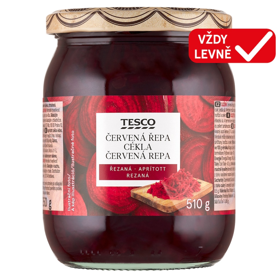 Tesco Cut Beetroot 510g
