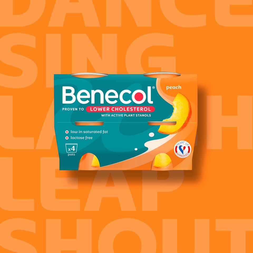 image 1 of Benecol Peach Yogurt 4x115g