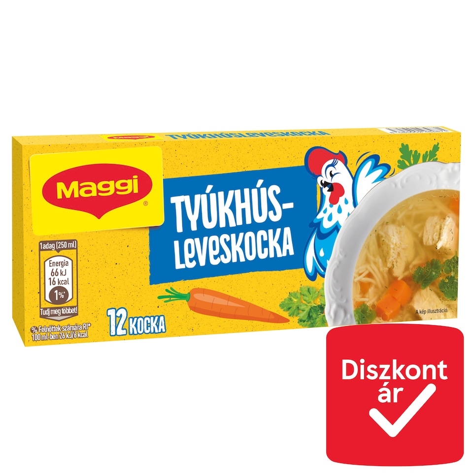 Maggi tyúkhúsleveskocka 12 db 120 g