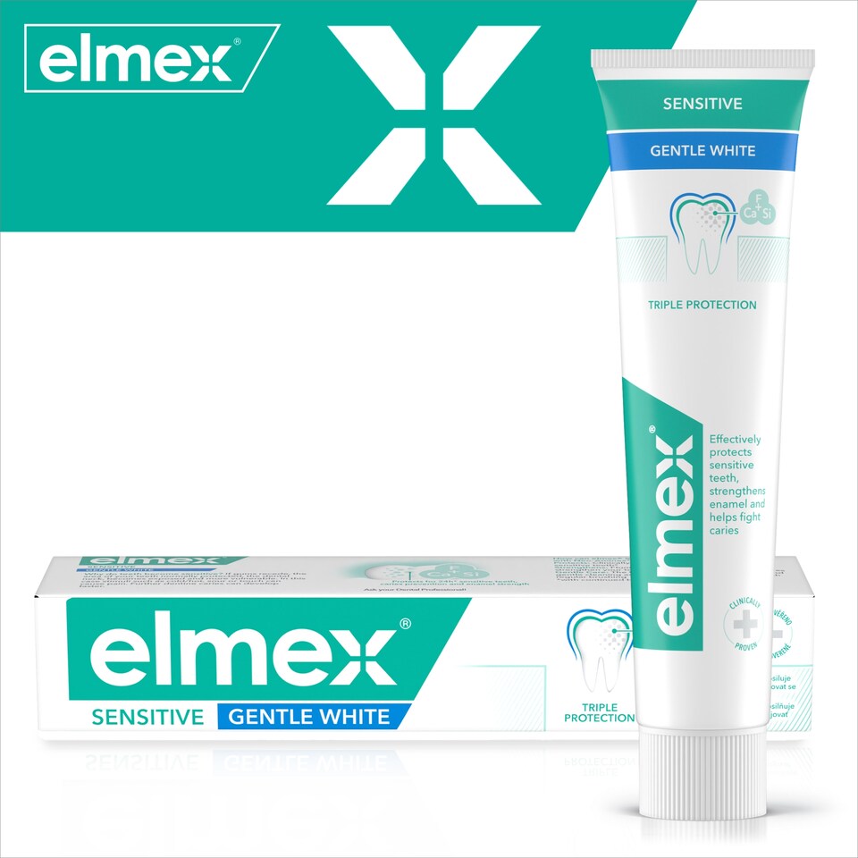 image 1 of elmex Sensitive Gentle White Toothpaste 2x 75 ml