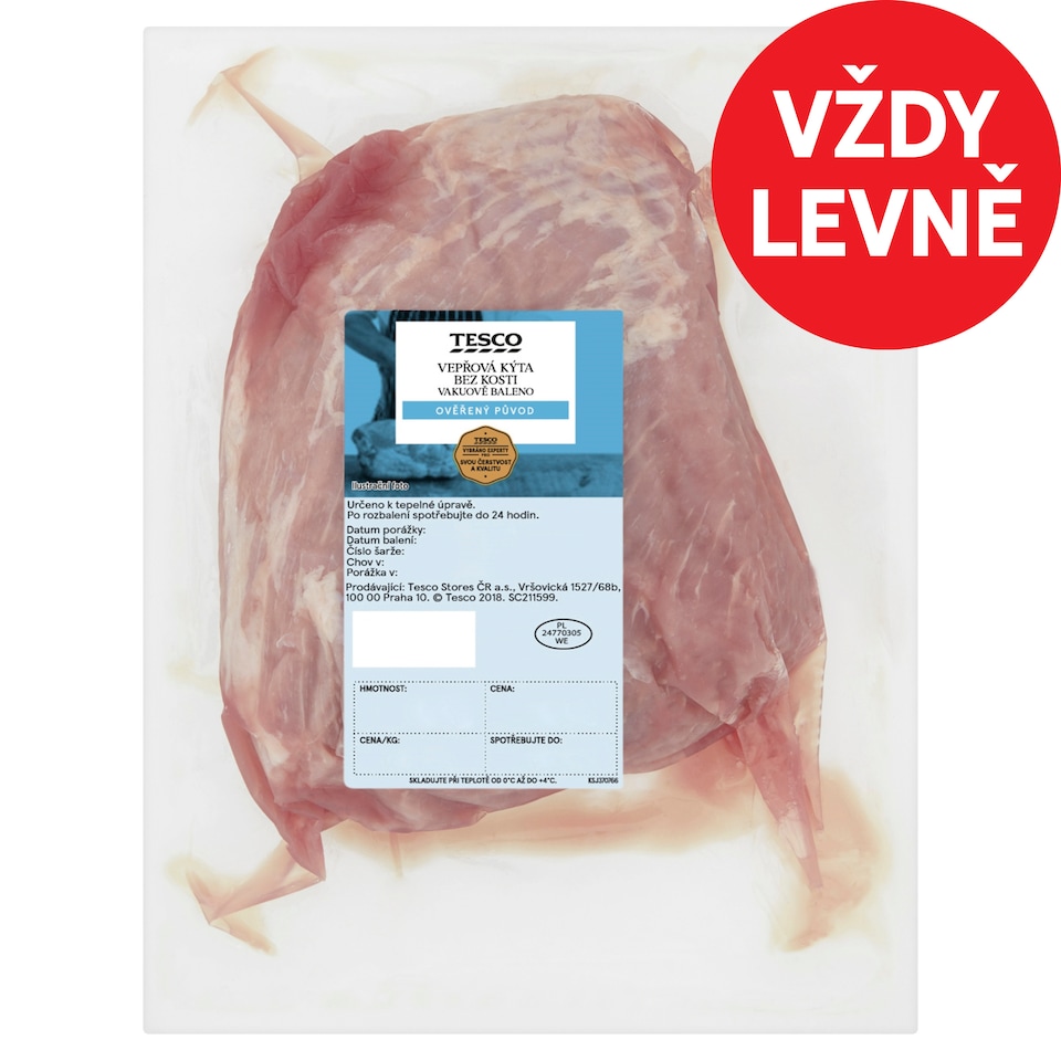 Tesco Vepřová kýta bez kosti