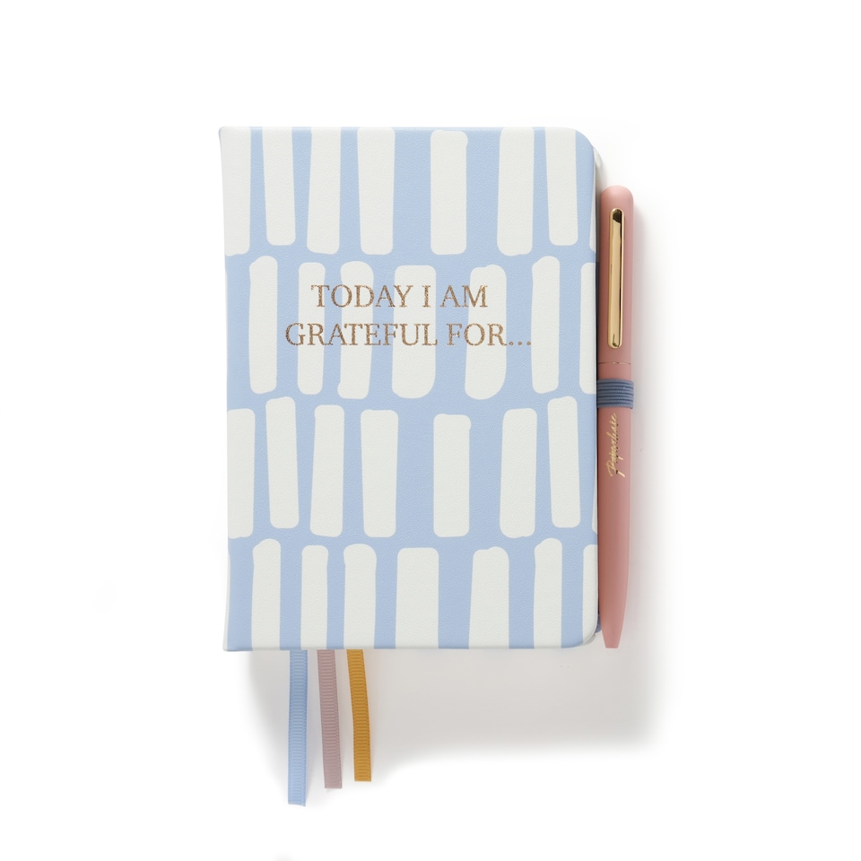 image 1 of Paperchase A6 Gratitude PU Journal & Pen