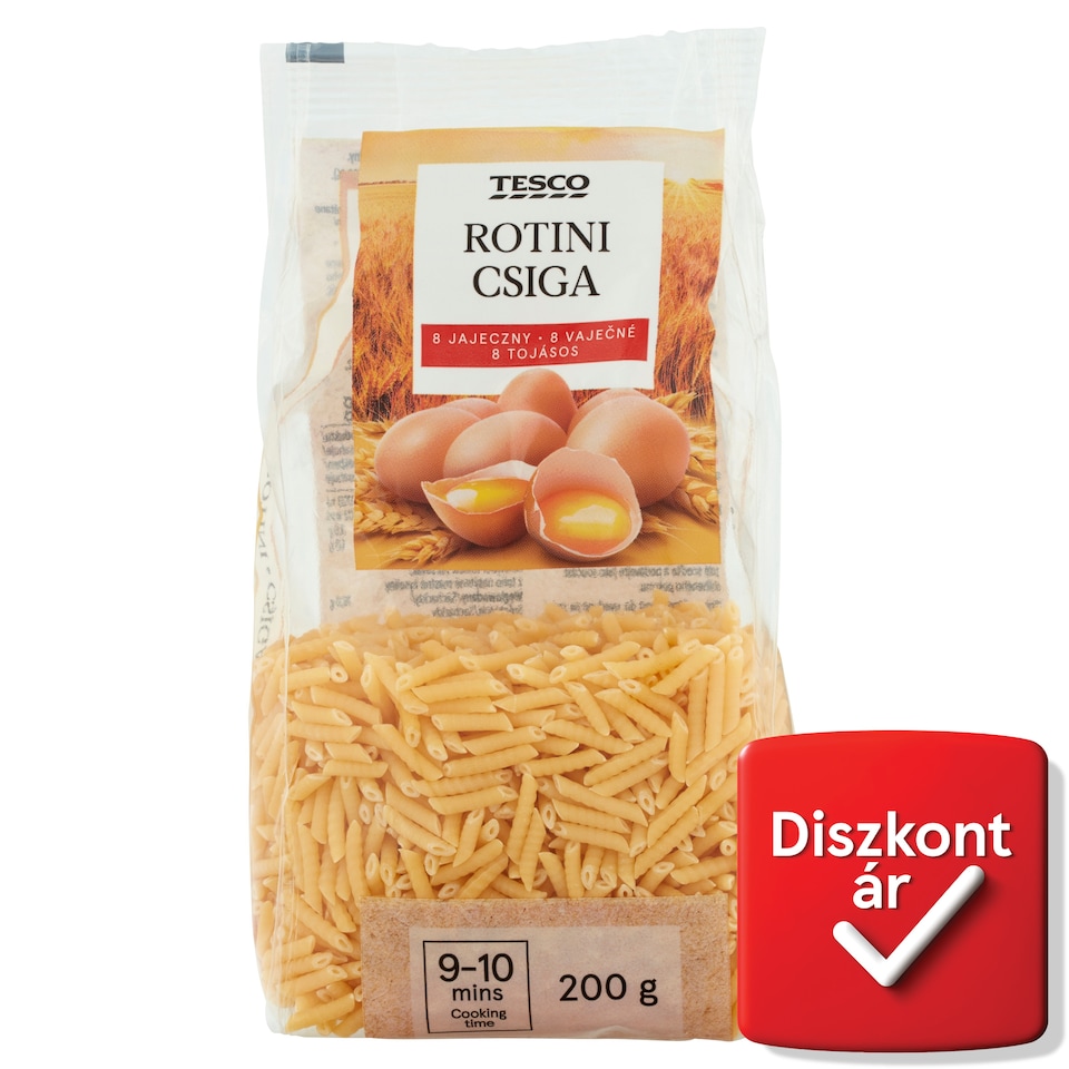 Tesco Rotini Dry Pasta with 8 Eggs 200 g