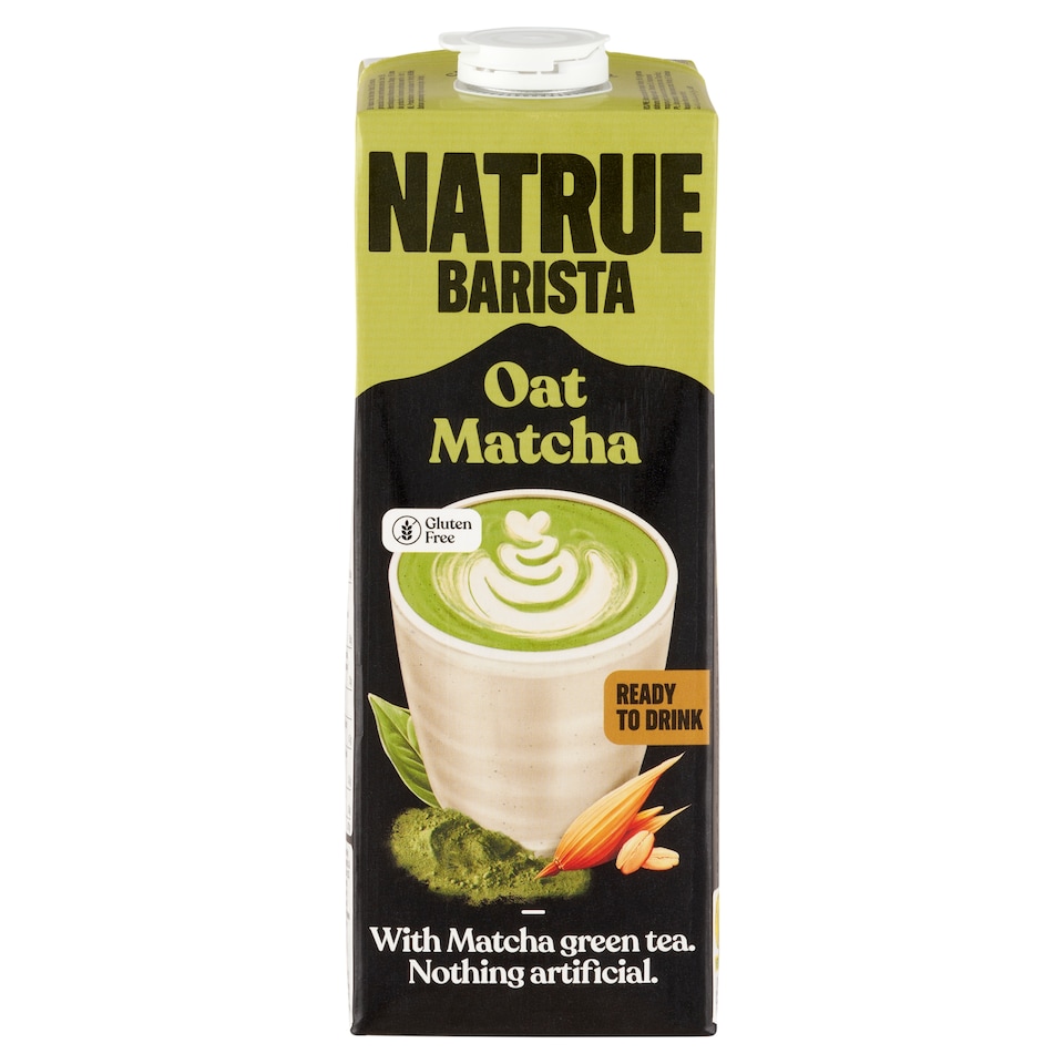 Natrue Barista UHT gluténmentes zabital matcha teával 1 l 