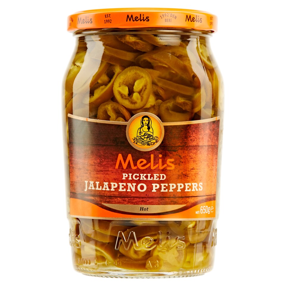 Melis Pickled Jalapeno Peppers Hot 650g