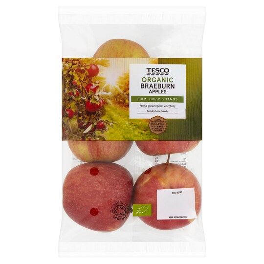 Tesco Organic Braeburn Apples Approx 5 Tesco Groceries