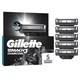 image 1 of Gillette Mach3 Charcoal Razor Cart Refills for Men, 5 3-Blade Razor Blade Refills
