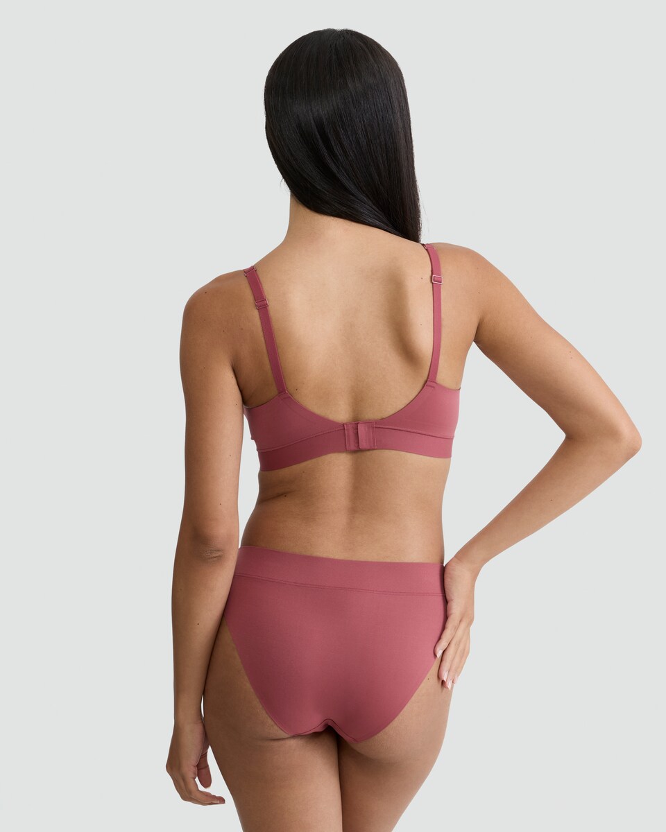 image 1 of F&F Seamless High Leg Bonded Knickers in Purple