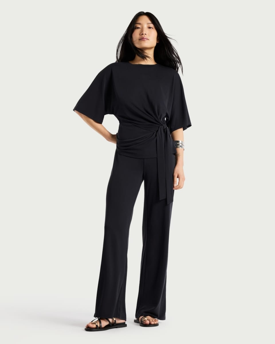 image 1 of F&F Tie Side Co-ord Top in Grey