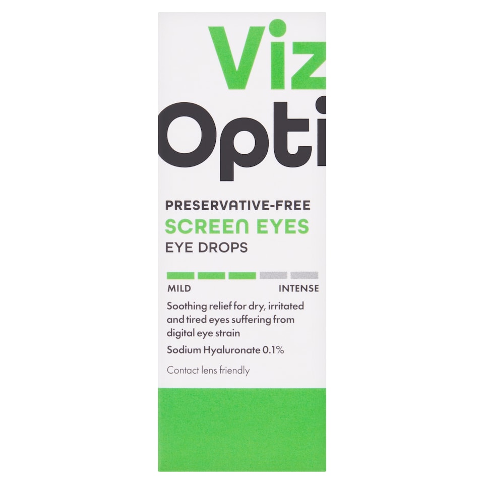 Viz Opti Preservative Free Screen Eyes Eyes Drops 10ml