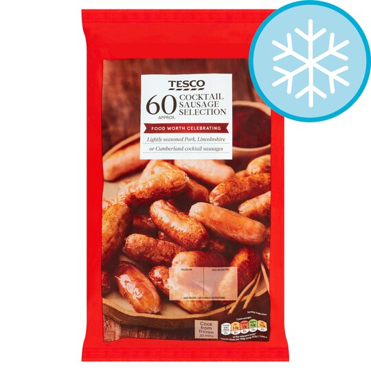 Tesco 60 Cocktail Sausage Selection 720G Tesco Groceries