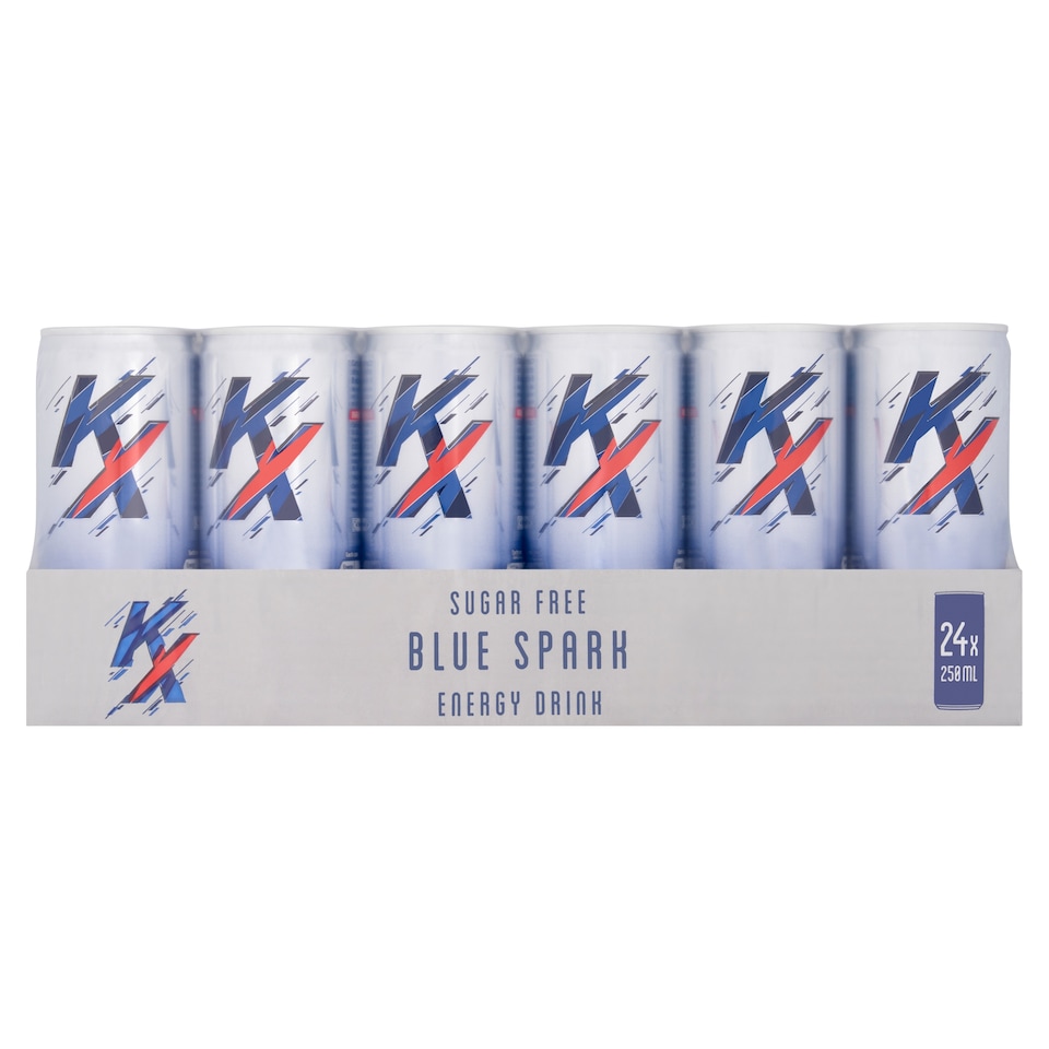KX Sugar Free Energy Drink - Blue Spark 24x250ml