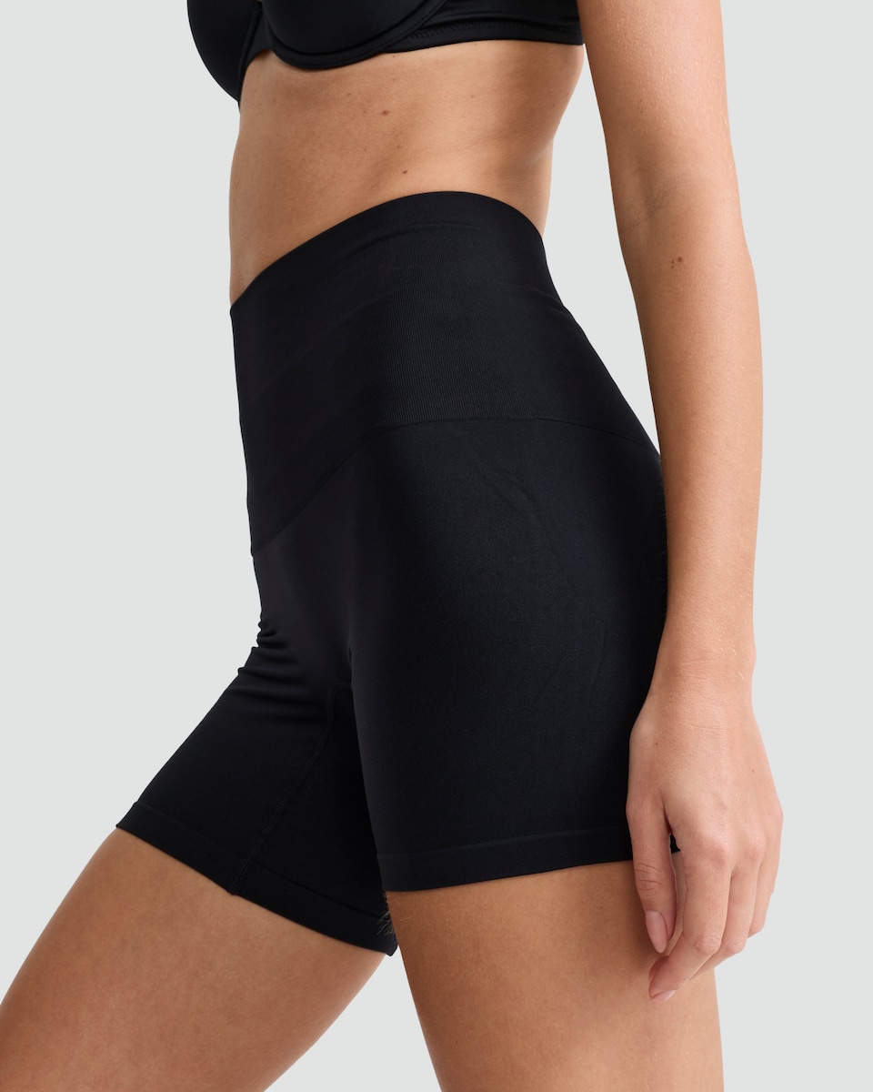 image 1 of F&F 2-Pack Contour Mid Waist Shaping Shorts in Multi