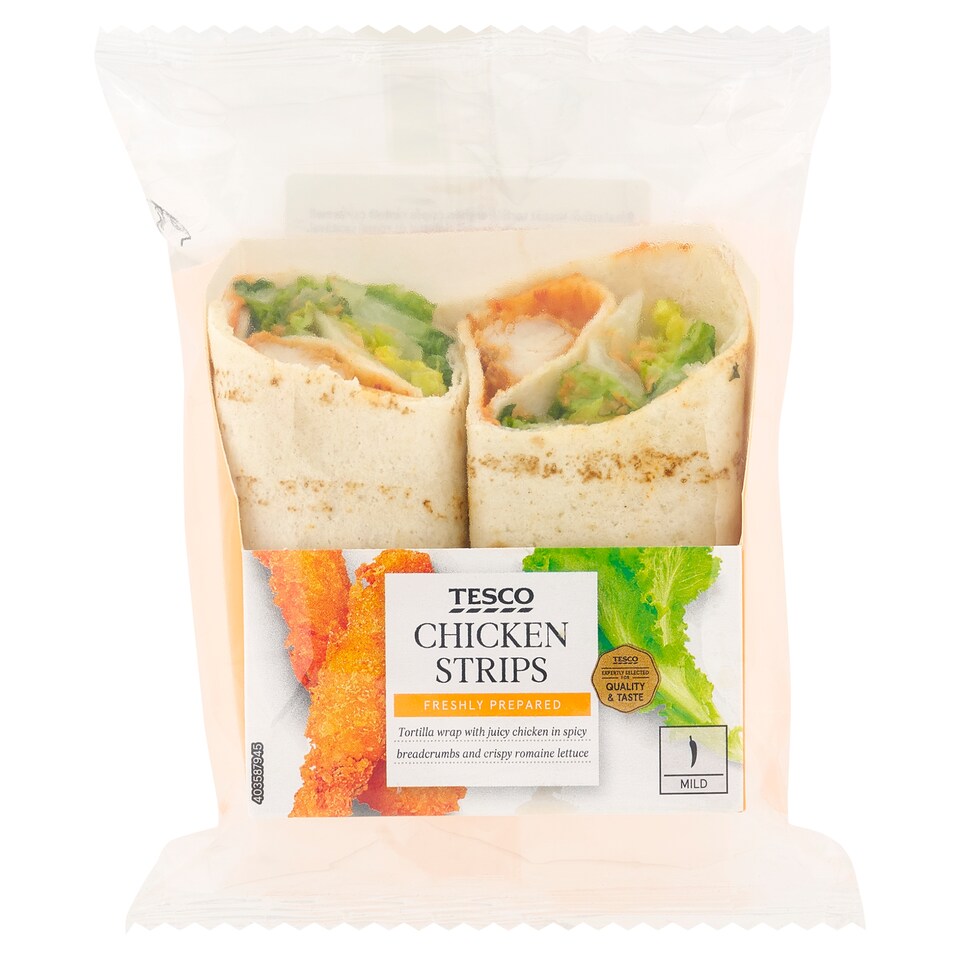 Tesco Chicken Strips Wrap 175 g