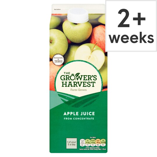 Growers Harvest Pure Apple Juice 2 Litre Tesco Groceries