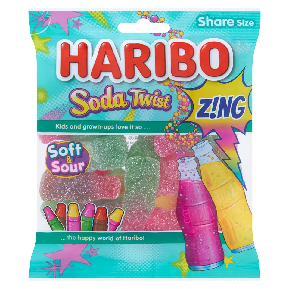 Haribo Soda Twist Zing 160G
