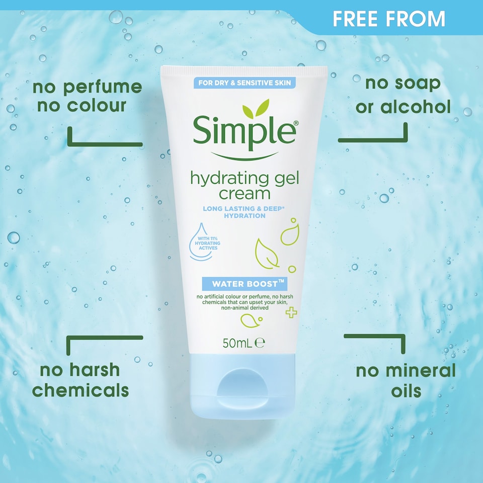 image 1 of Simple Water Boost Hydrating Gel Cream 50Ml
