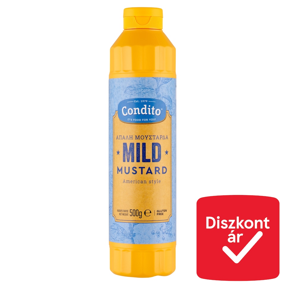 image 1 of Condito American Style Mild Gluten-Free Mustard 500 g