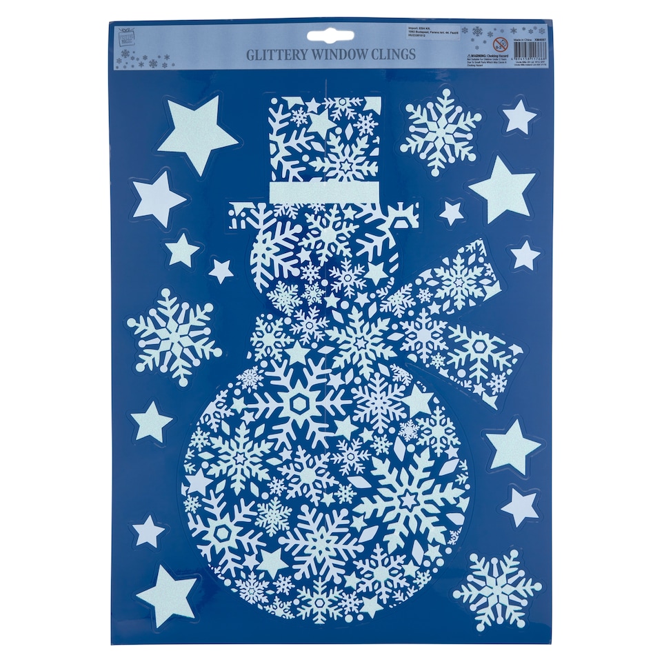 Festive Magic Glittery Window Clings