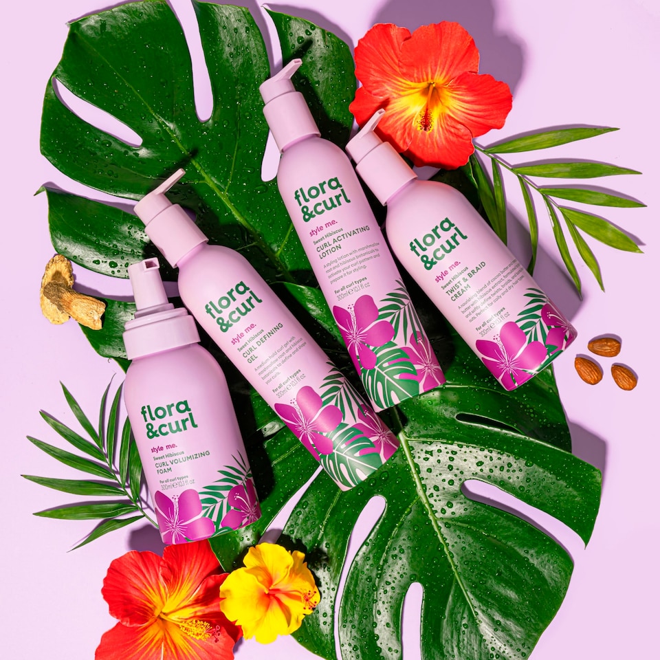image 1 of Flora & Curl Sweet Hibiscus Curl Volumizing Foam 300ml